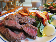 Стейк из лося Стриплойн (корейка)