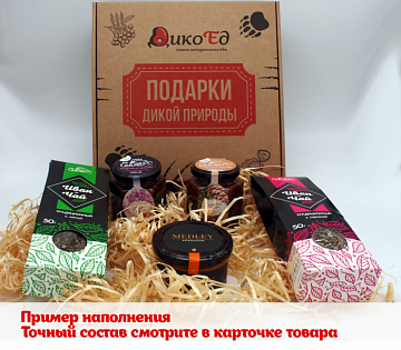 Фото Подарочный набор Дикопей с чаем и десертами