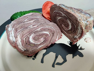 Превью Рулет из пашины лося (охлажденный)