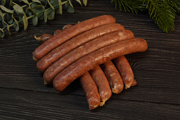 Фото Колбаски охотничьи из северного оленя полукопчёные