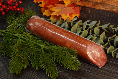 Превью Полукопченая колбаса из бобра (охлажденная)