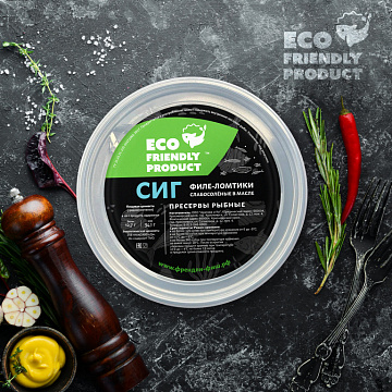 Фото Сиг филе-ломтики слабой соли в масле 200гр