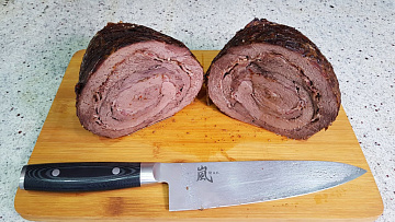 Фото Рулет из пашины Благородного Оленя полукопченый